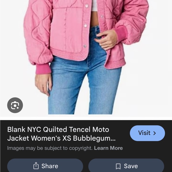 Pink Quilted Women's Jacket - Picture 4 of 5